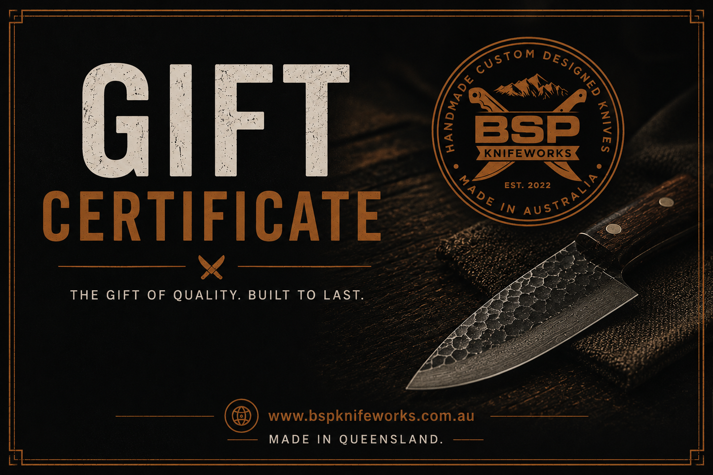 BSP KnifeWorks Gift Certificate